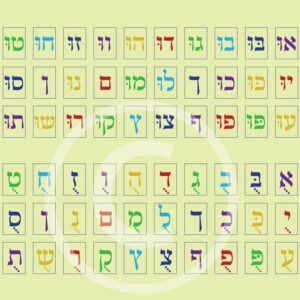 ערכת כרטיסי אותיות בניקוד שורוק וקובוץ
